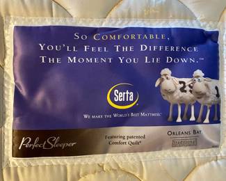 Label from twin mattress