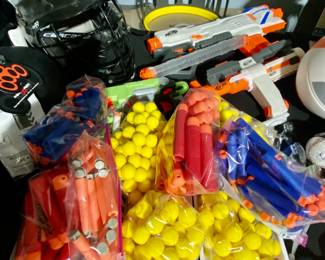 Nerf guns and darts