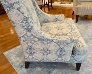 Ethan Allen upholstered chair side view