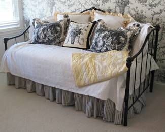 Daybed and custom linen (pillow shams included, pillow forms excluded.)