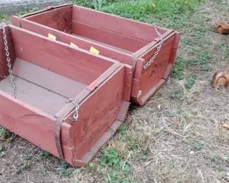 cedar hanging plant boxes