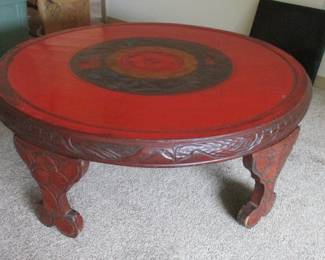 Japanese carved contemporary coffee table