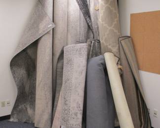 Collection machine made rugs - various sizes.  All from a staging company