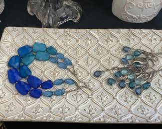 Blue hombre necklaces