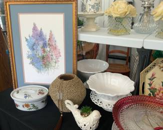 Collection of cake stands