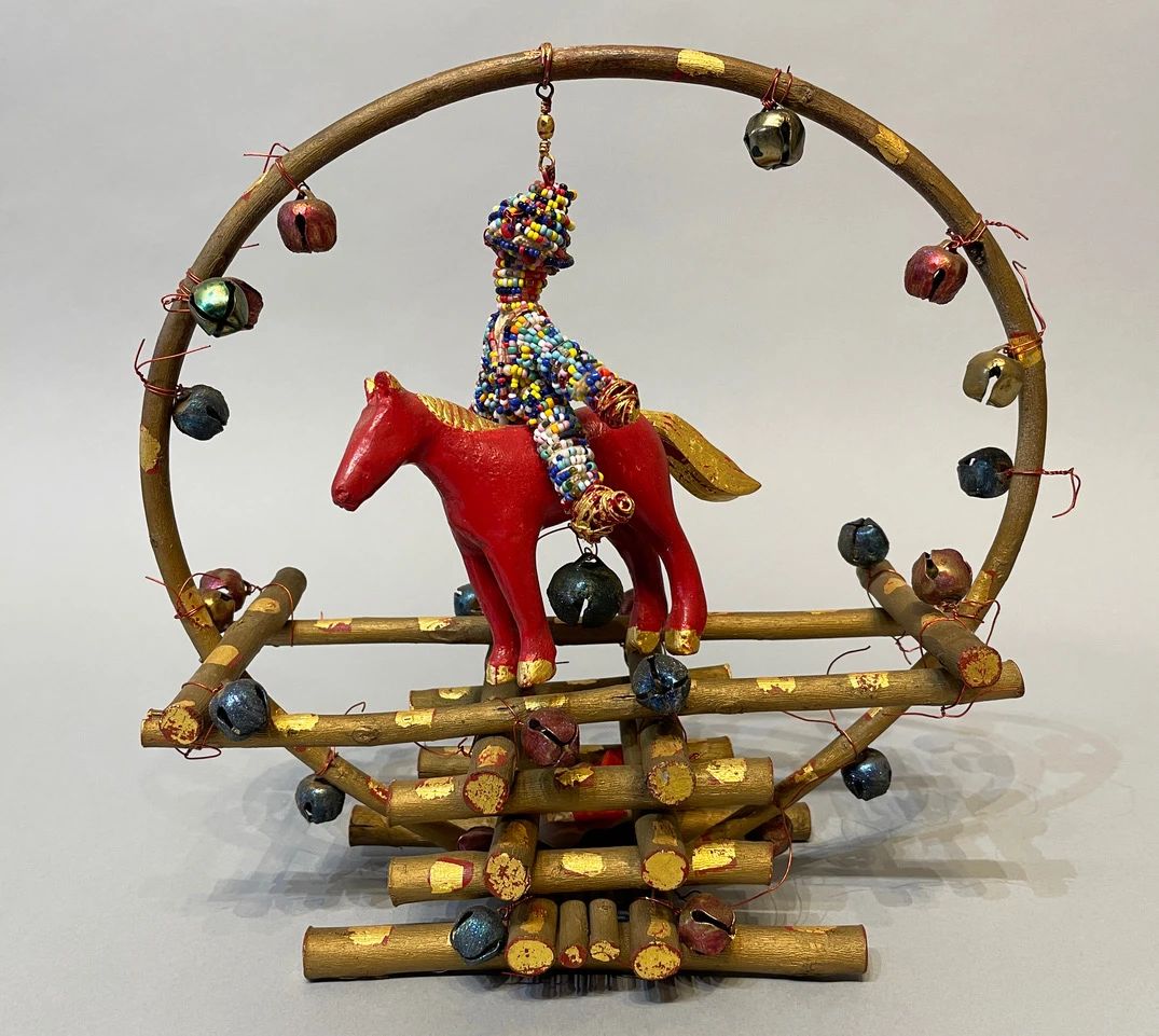 Little Red Horse w/ Rider by Ken Havis