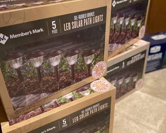 lots of solar lights...