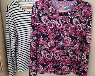 Large collection of Lands End swim shirts