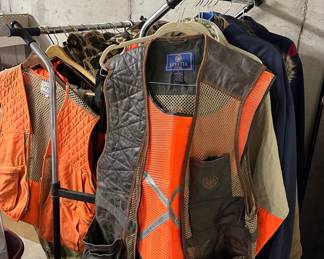 Large collection of hunting clothing 