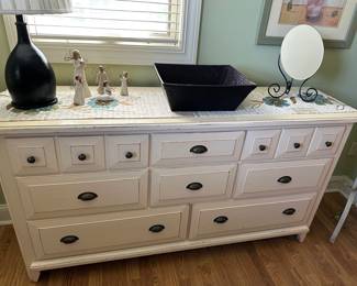 Riverside dresser 66" w x 18" d x 35" t with attachable mirror