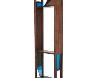 1229
Jan De Swart
1908-1987
"Architectural Sculpture," 20th Century
Rosewood and cast polymer resin
Appears unmarked; titled by repute
25" H x 11.5" W x 8.25" D
Estimate: $800 - $1,200