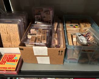 BIG LOT WOOD & RUBBER STAMPS