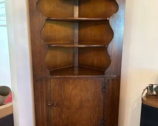 Vintage Corner Cupboard