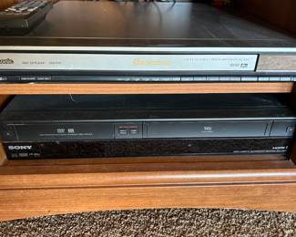 Sony RDR-VX560 1080p Tunerless DVD Recorder/VHS Combo Player and Panasonic 5 disc changer