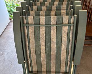 Set of 6 outdoor patio chairs