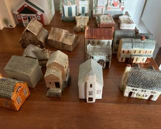 Keller Charles Philadephia Ceramic England Miniature Town Buildings