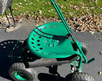 Sunnydaze rolling garden cart