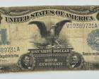 1899 U.S. Black Eagle Silver Certificate One Dollar Note
