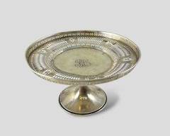 Caldwell & Co. Reticulated Sterling Tazza Silver 155 Grams
