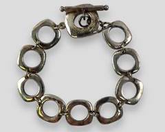 Fine Tiffany & Co Sterling Silver Link 7.75Ó Bracelet
