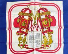 1990's Hermes Small Authentic silk Scarf
