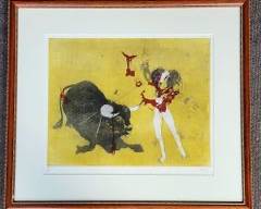 Nasser Ovissi Abstract Pencil Signed Numbered Framed Litho
