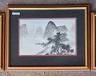 3 Vintage Chinese Landscape Water Color Paintings on Paper Framed
