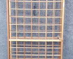 Tall Vintage Wood Wine Rack
