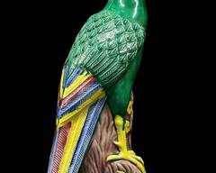 Vintage 20th Century Japanese Porcelain Parrot
