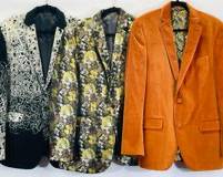 F.D.H. TALLIA & Other No Label Assorted MenÕs Blazers Sizes 6XL And 42L In Excellent Overall Preowned Condition
