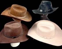 STETSON, BAILEY, JUSTIN, Cowboy Hats Assorted Lot of 4
