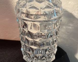 Rare “Fostoria” Crystal Pickle Jar
