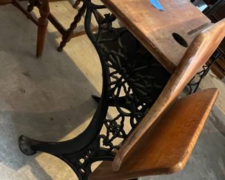 Unfinished school desk