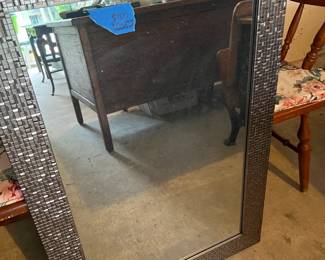 Home Decorators Fog Free framed mirror from Home Depot