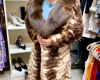NAOMI IN MINK AND FOX FUR!