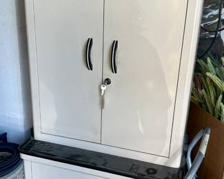 Vintage medical cabinet.