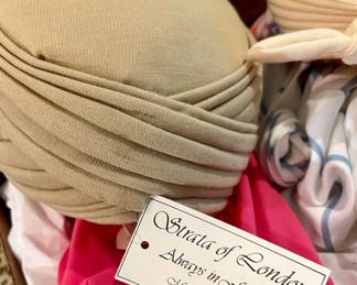 Vintage turbans and hats.