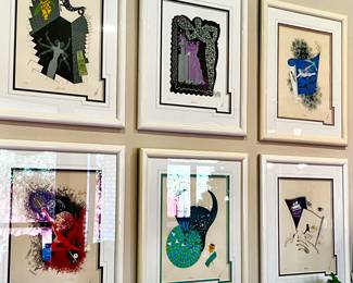 THE OTHER HALF OF THE ZODIAC BY ERTE.  12 IN TOTAL.