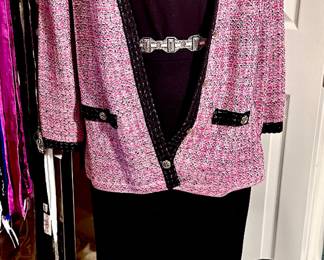 St. John and Charles Jourdan black boots.