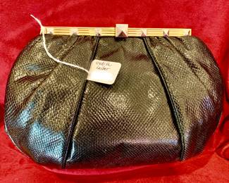 Judith Leiber lizard.