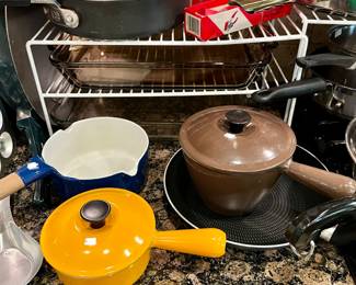 Le Creuset cookware.