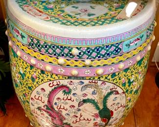Chinoiserie lovely stool.