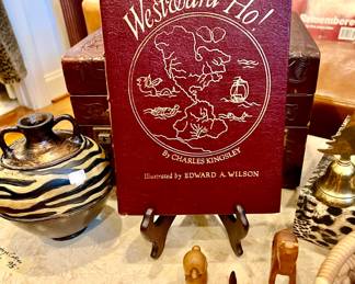 Easton Press leather book.