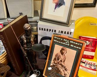 Signed "Bury My Heart at Wounded Knee."  