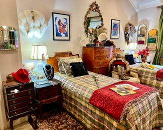 LOVELY FRENCH TWIN BEDS.