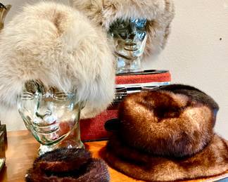 MORE FOX AND MINK FUR HATS.