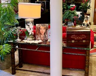 FUN BAMBOO SOFA TABLE.