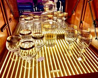 MOSER "LADY HAMILTON" AND CULVER STEMS.