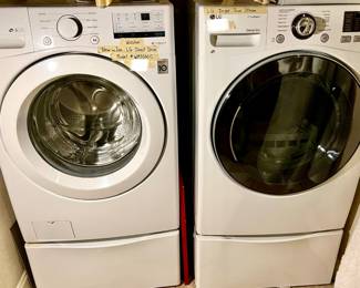 LG Washer Direct Drive purchased new in January 2023. LG Dryer True Steam. 