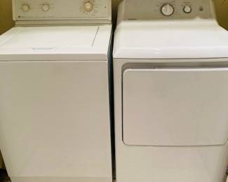 Maytag Washer and Hotpoint Electric Dryer.